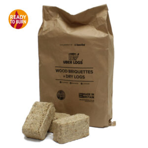 Uber Logs Eco Recycled Wood Log Briquettes - 12 Pack