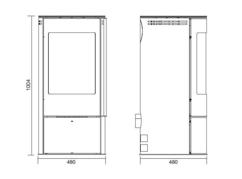 acr solis multifuel stove dimensions