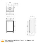bellfires vertical bell small dimensions sizes