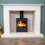 Fireline FP5W In Limestone Inglenook Fireplace Suite
