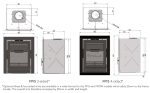 Fireline FPi5 Inset Stove Dimensions