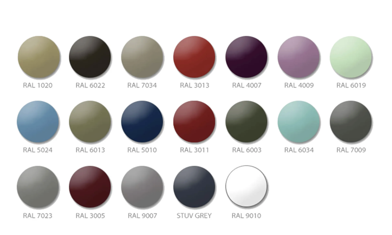 Stuv 21 Colour Options