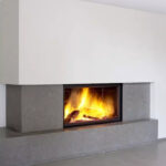 Stuv 21 125 single faced wood fire