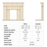 beckford fireplace dimensions