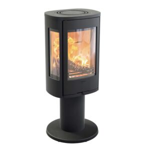 Contura 886 Style wood burning stove in black