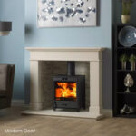 fireline 8 wood burner modern door