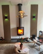 Customer photo of the Stuv 30 Up Wall Mounted Wood Burning Stove