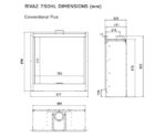 Gazco Riva2 750HL Edge Sizes
