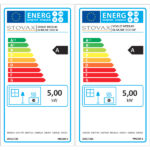 Stovax Vogue Medium Slimline Energy Labels