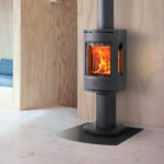jotul 137 wood stove black pedestal