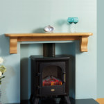 plain corbel fireplace