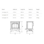 huntingdon 20 electric stove dimensions
