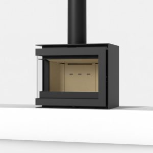 Wanders S60 Edge Corner Black Edition Left/ Right Wood Burning Stove