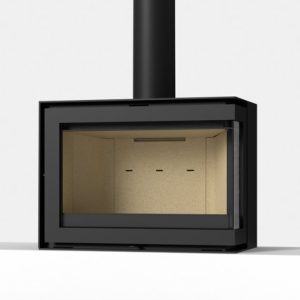 Wanders S75 Edge Corner Black Edition Left/ Right Wood Burning Stove