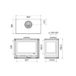 wanders 60g 3 sided gas fire