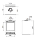 wanders square 40g gas fire