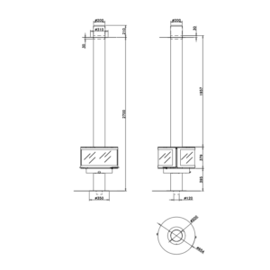 rocal ronde central dimensions