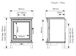 Stovax Chesterfield 5 Wide Multifuel Stove Sizes Stovax Chesterfield 5 Wide Multifuel Stove Sizes