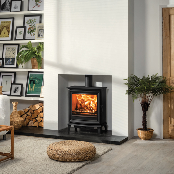 Stovax Chesterfield 5 Wide Sat In Chimney With Picture Frames