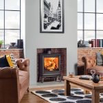 Stovax Chesterfield 5 Wide Stove Rustic Brick Inglenook Leather Sofas Stovax Chesterfield 5 Wide Stove Rustic Brick Inglenook Leather Sofas