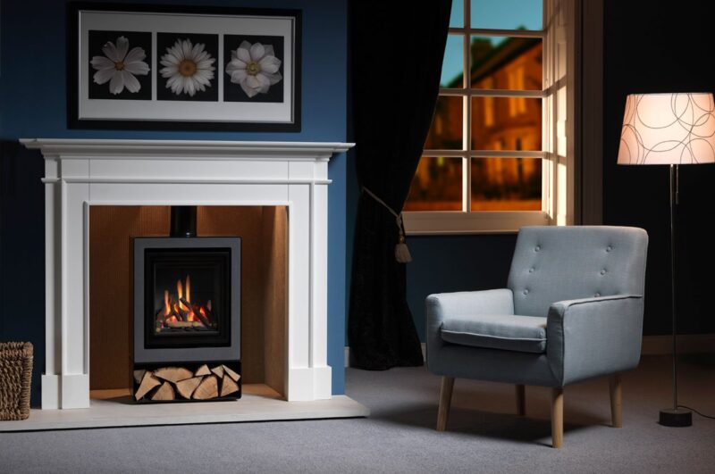 Legend Fires Ethos 400 Stove Black Logs scaled