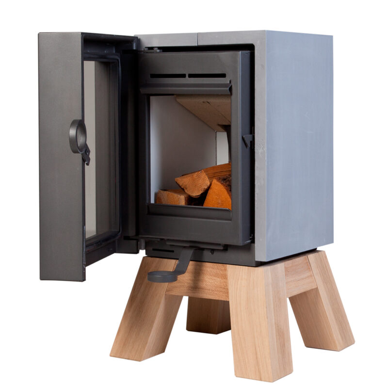 Wanders Oak Wood Stove Concrete Detail2