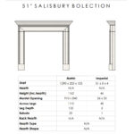 51 salisbury bolection sizes dimensions