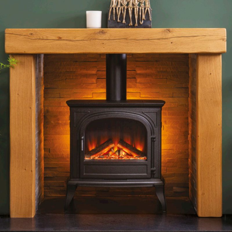 barlby solid oak fireplace surround