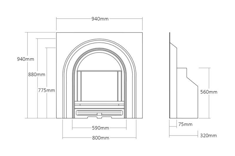 milton cast arch drawing