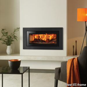 Stovax Studio 2 Inset Cassette Logburner With Steel XS Frame