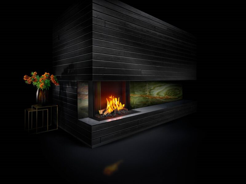 F1 Gas Fire Panorama 90 70