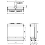 barbas gas fire panorama 110 70 sizes dimensions