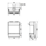 barbas gas fire panorama 70 55 sizes dimensions