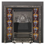 art nouveau tiled convector lb