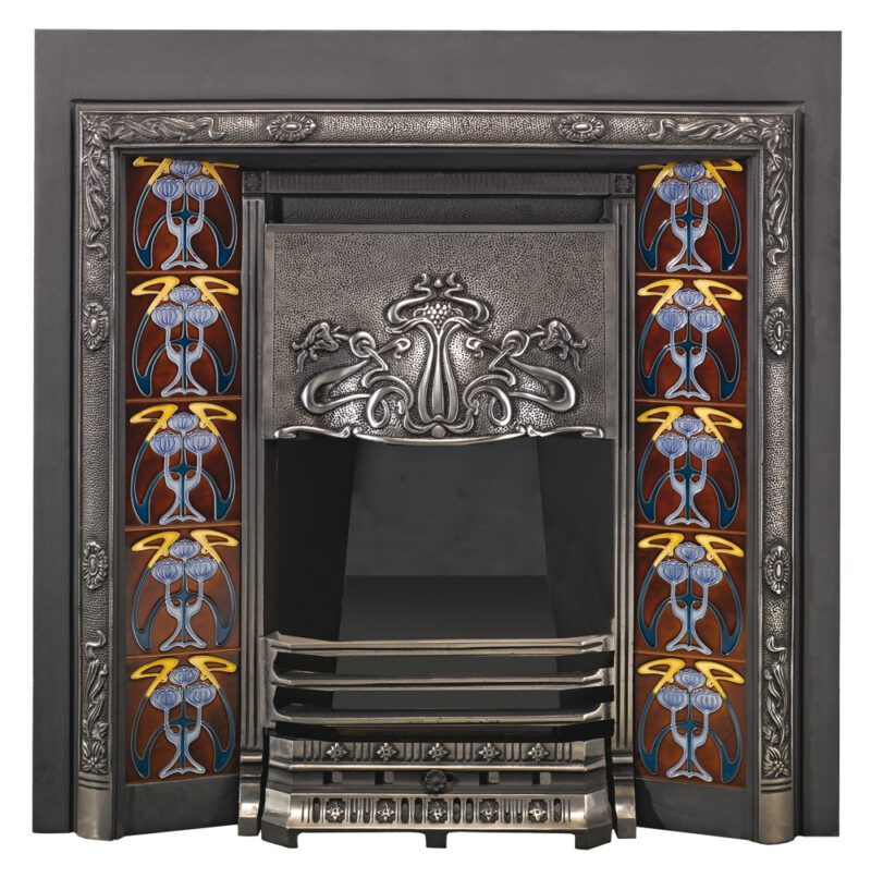 art nouveau tiled convector lb