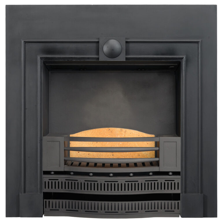 Stovax Kensington Black / Polished Fireplace Insert - Bonfire