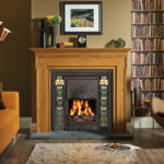 tiled fireplace art nouveau 16