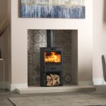 Fireline FQ5 Log Store Model In Tapestry Tiled Chamber