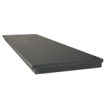 black honed boxed and lipped fireplace hearth 1