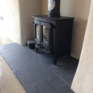 riven slate hearths scaled
