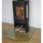 semi circle stove glass hearth 1