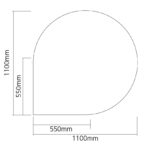 teardrop glass hearth drawing