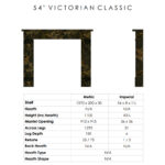 54 victorian classic sizes dimensions black 54 victorian classic sizes dimensions black