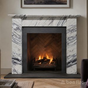 Pimlico 54" Lilac Viola Marble Fireplace Surround