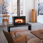 Rocal Habit Double Sided Wood Burning Stove