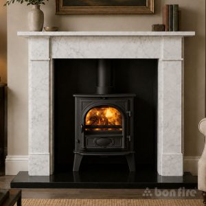 Victorian Classic 48" Carrara Marble Fireplace Surround