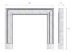 bolection carrara marble drawing