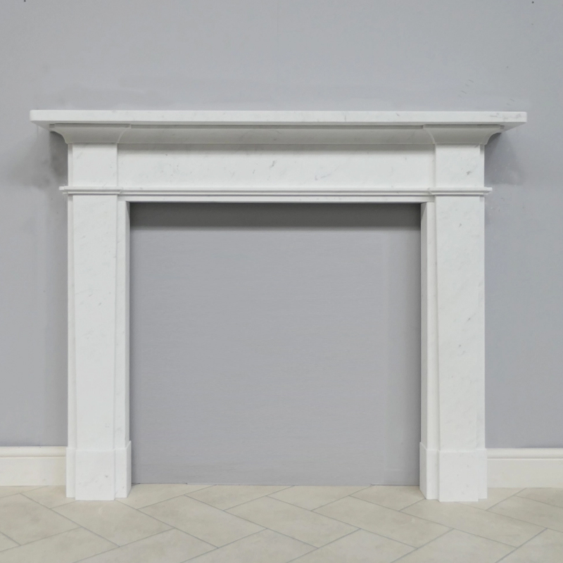 epsom volakas marble fireplace