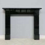 flat victorian black granite fireplace surround 1