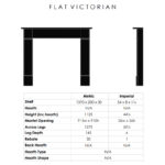 flat victorian marble fireplace surround sizes dimensions